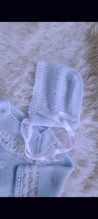 Conjunto bebé talla 0meses,  celeste