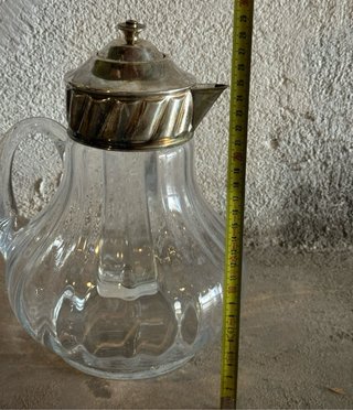 Caraffa e 6 Bicchieri Argento 800