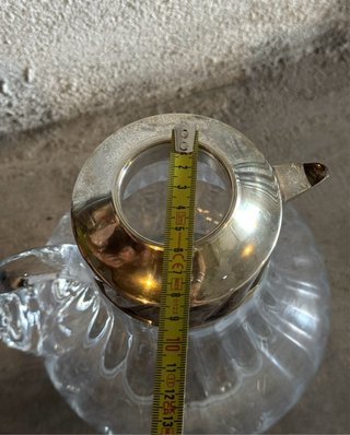 Caraffa e 6 Bicchieri Argento 800