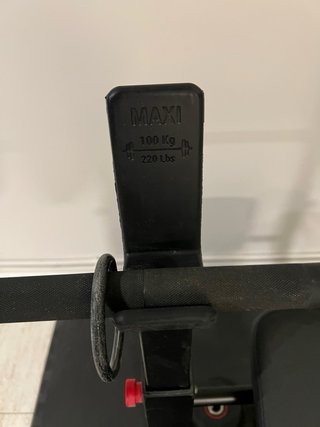 Banco musculación con rack