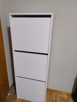 Zapatero blanco de madera  melamina