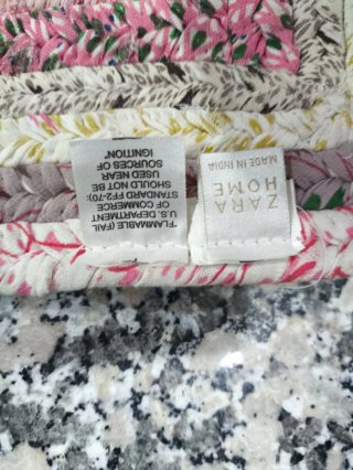 Alfombra Zara Home Rectangular Tejida