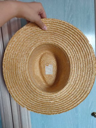 Sombrero de paja 100% con lazo