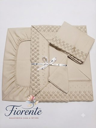 Completo letto matrimoniale cotone 100%