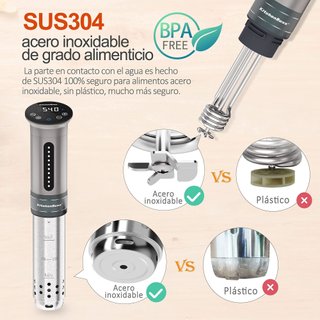 KitchenBoss Sous Vide Roner Cocina Baja Temperatur