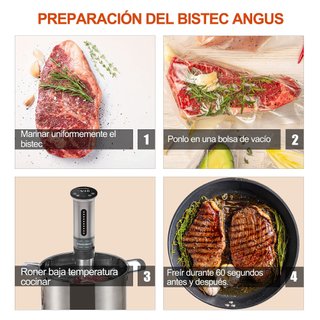 KitchenBoss Sous Vide Roner Cocina Baja Temperatur