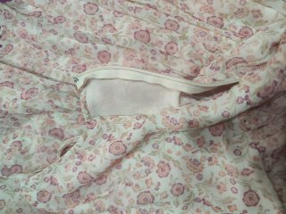 Vestido Hollister floral rosa y blanco