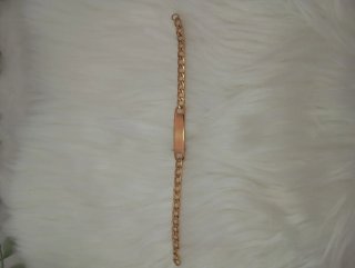 Pulsera esclava dorada
