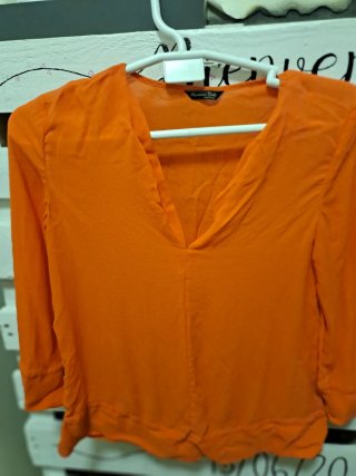 Blusa naranja Massimo Dutti