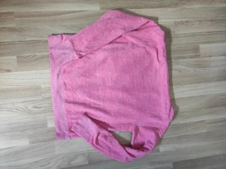 Sudadera Reebok cuello chimenea rosa Talla M