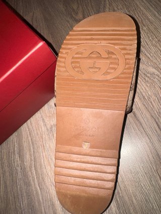 Chanclas Gucci GG Beige Canvas