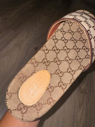 Chanclas Gucci GG Beige Canvas