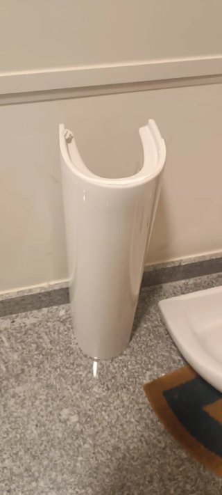Lavamanos de porcelana blanco marca Gala