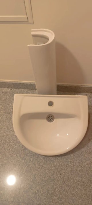 Lavamanos de porcelana blanco marca Gala