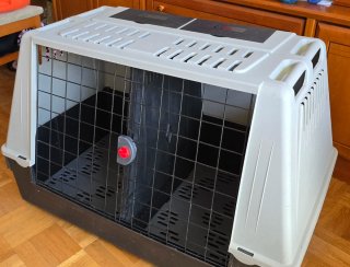 Transportín Perros Marrón y Gris