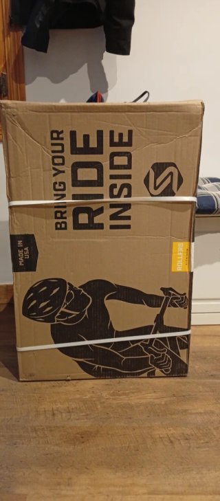 bicicleta. rodillo para entrenamiento