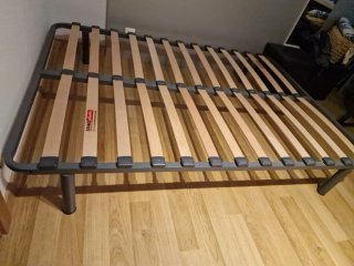 Somier de láminas madera y metal