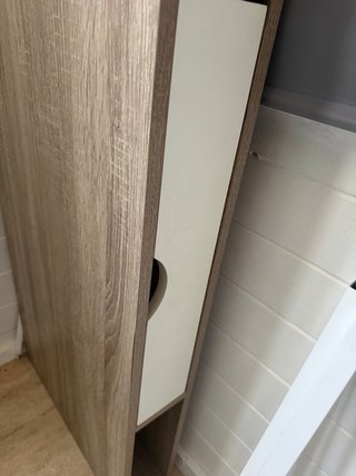 Escritorio moderno madera y blanco