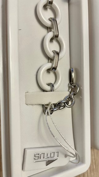 Pulsera Lotus Plata y Blanco