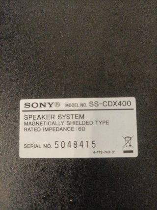 2 Altavoces Sony Negros