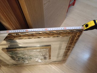 Cuadro Decorativo con Marco Dorado y Plata