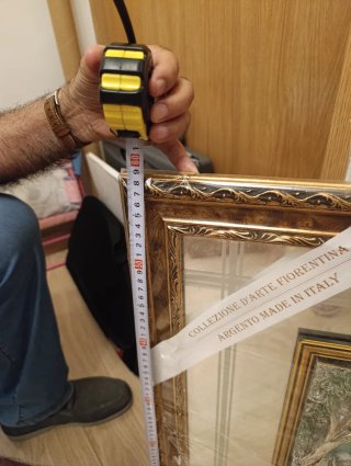 Cuadro Decorativo con Marco Dorado y Plata