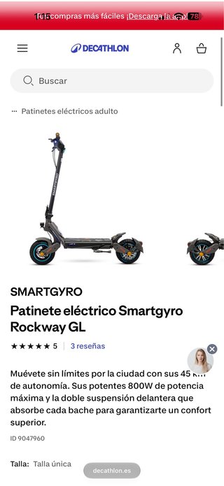 Patinete Eléctrico Smartgyro Rockway GL