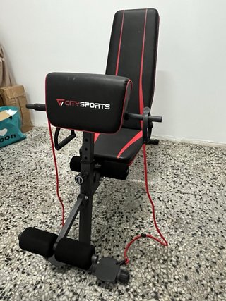 Kit Pesas + Banco Gimnasio Poco Uso
