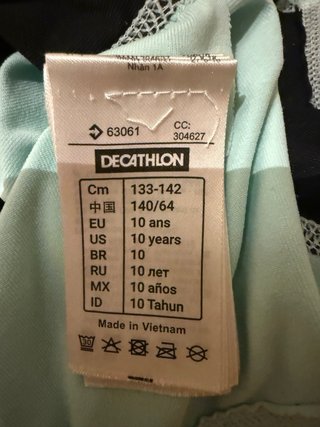 Camiseta protección solar Olaian talla 10