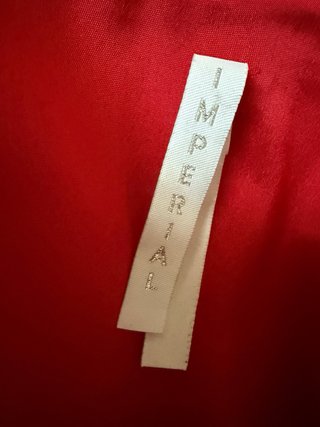 Vestido Imperial Rojo Talla Única