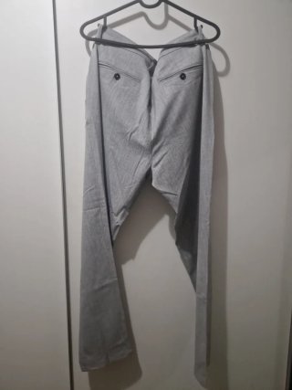 Pantalones de vestir Zara Talla 44 Gris