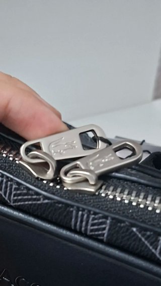 Riñonera Lacoste Negra y Gris