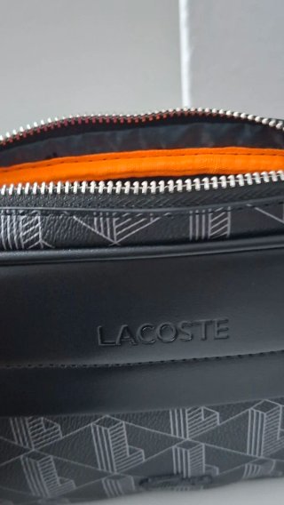 Riñonera Lacoste Negra y Gris