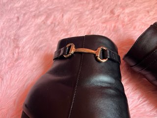 Botas negras tacón plataforma hebilla