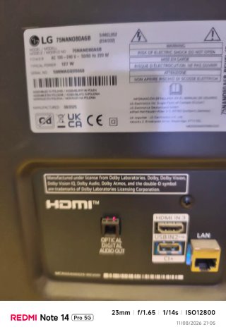 TV LG 75 Plasma 4K
