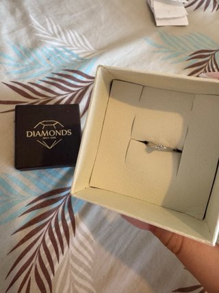 Anillo oro 14K,1,69 g, diamante