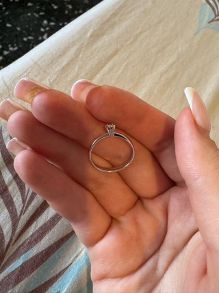 Anillo oro 14K,1,69 g, diamante