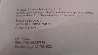 Libros de texto IES EUROPA, 1° Bachillerato