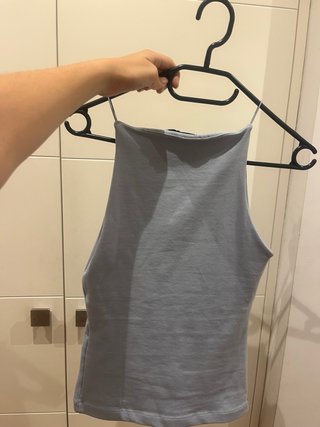Top Zara azul