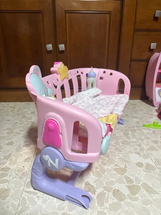Cuna Nenuco Rosa con Accesorios