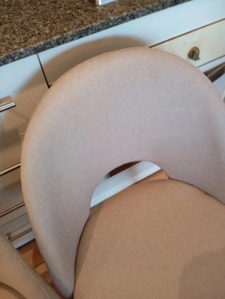 Juego de 4 sillas de comedor gris claro