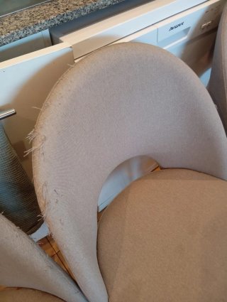 Juego de 4 sillas de comedor gris claro