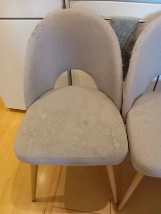 Juego de 4 sillas de comedor gris claro
