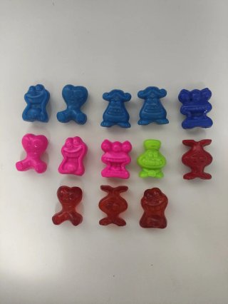 13 Gogo's Crazy Bones grandes vintage Power Bomber