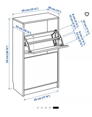 Zapatero Bissa Ikea Roble