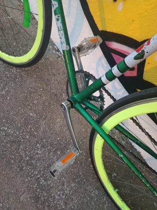 Bicicleta Rabasa Fixie Verde Neón