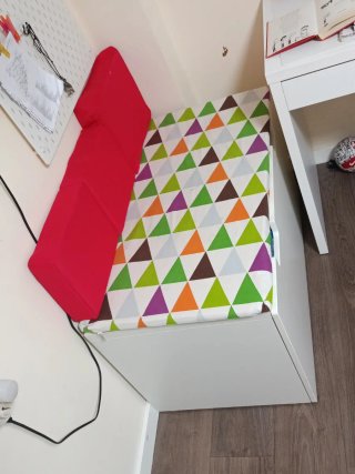 Baúl de almacenaje blanco Ikea