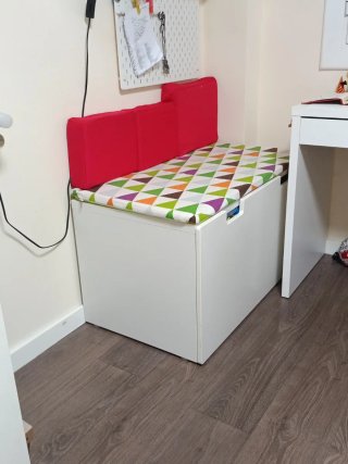 Baúl de almacenaje blanco Ikea