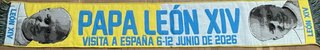 Bufanda Papa León XIV Visita España 2026