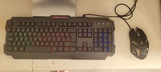 PC Gaming Completo Negro y Rojo